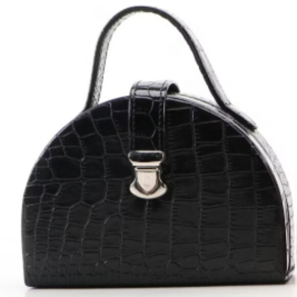 Alten International Purse Style Faux Crocodile Traveling Jewelry Cases - Picture 6 of 11